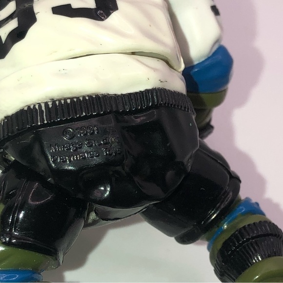 90S TMNT Slap Shot Leo Action Figure 100% Complete w Accessories - Picture 4 of 4